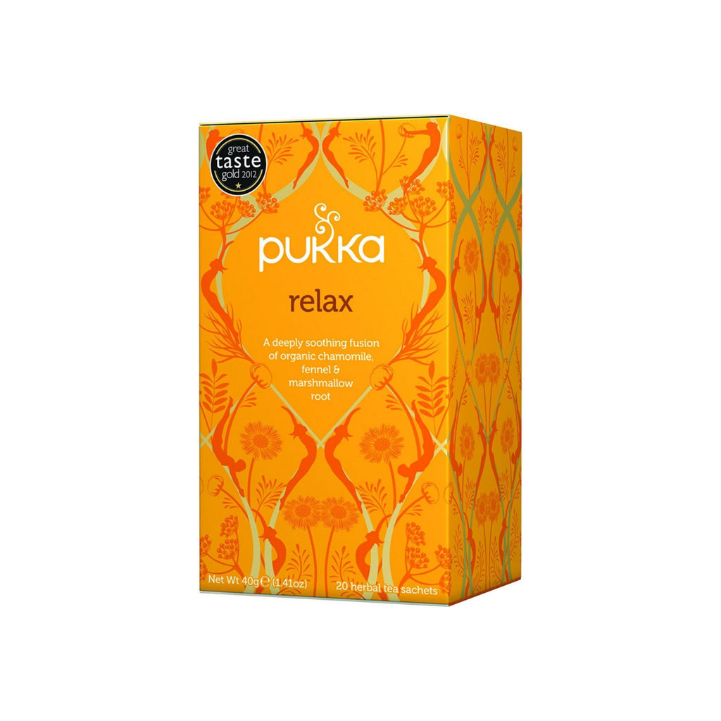 Pukka Relax Organic Chamomile, Fennel & Marshmallow Root Tea, Relax 20 —  QARSTORES