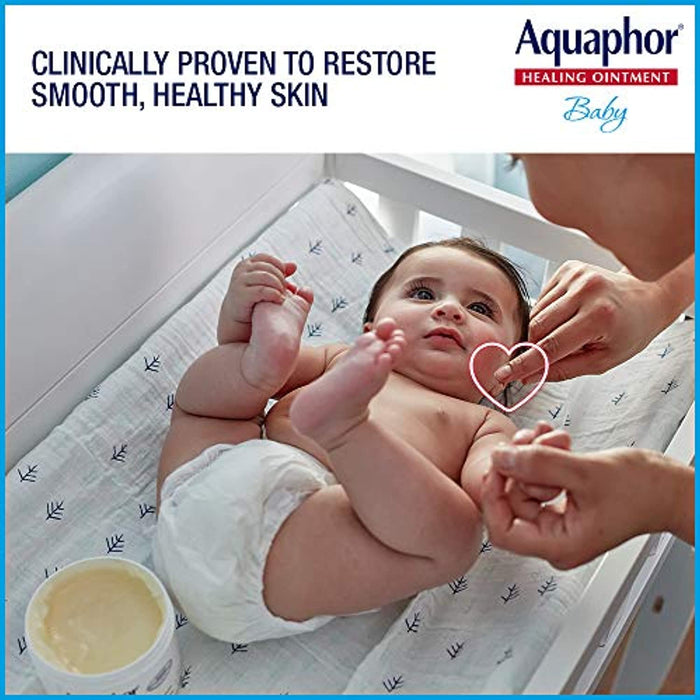 Aquaphor Baby Healing Ointment - For Chapped Skin, Diaper Rash and Minor Scratches - 7 Oz. Tube