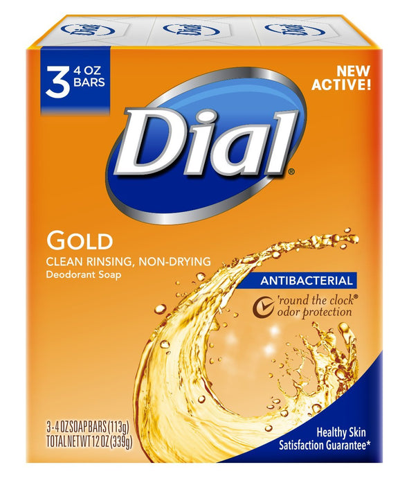 Dial Antibacterial Deodorant Soap, White, 4 Ounce (Pack of 8) Bars